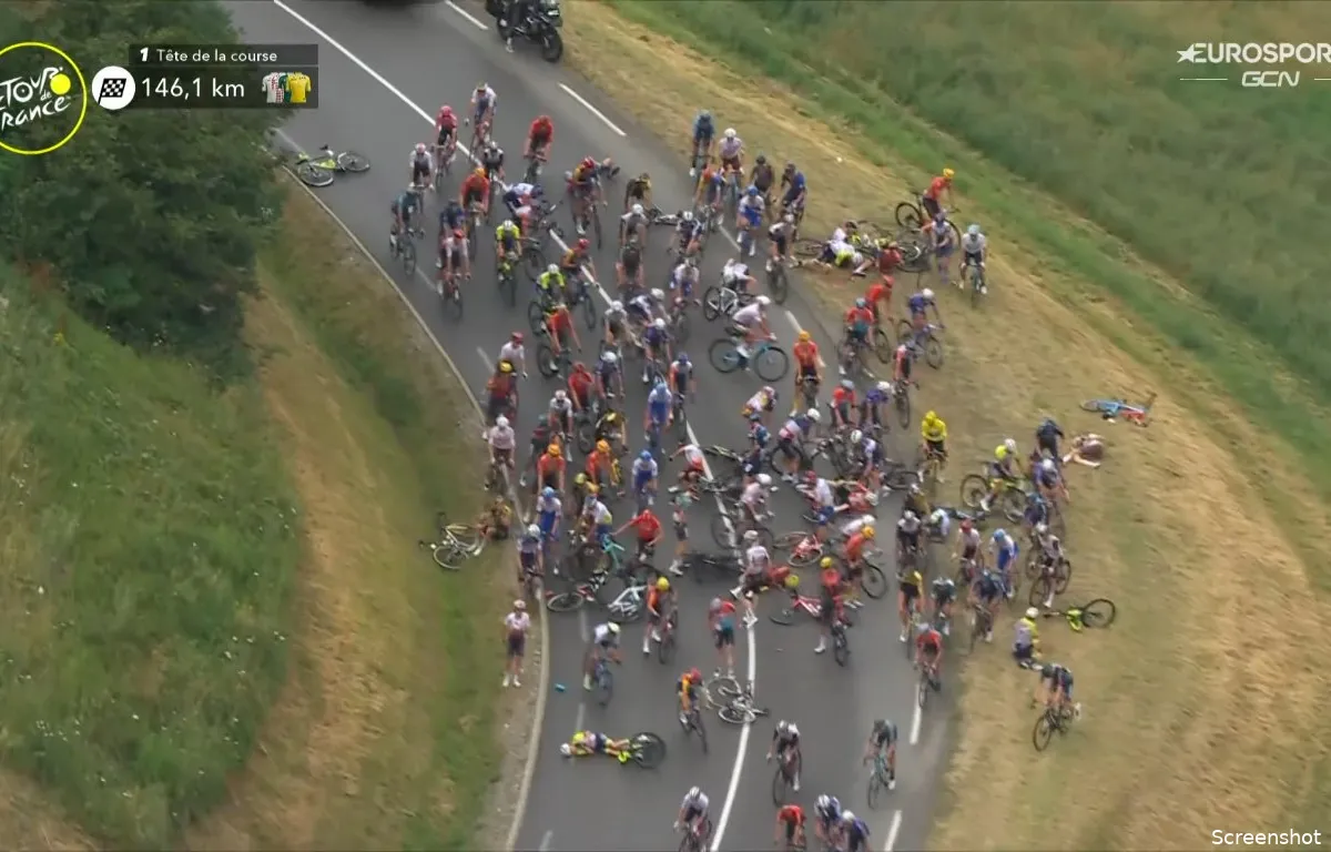 🎥 Breuken voor Meintjes en Pedrero en hersenschudding Shaw na massale crash, Petit rijdt wonderwel uit