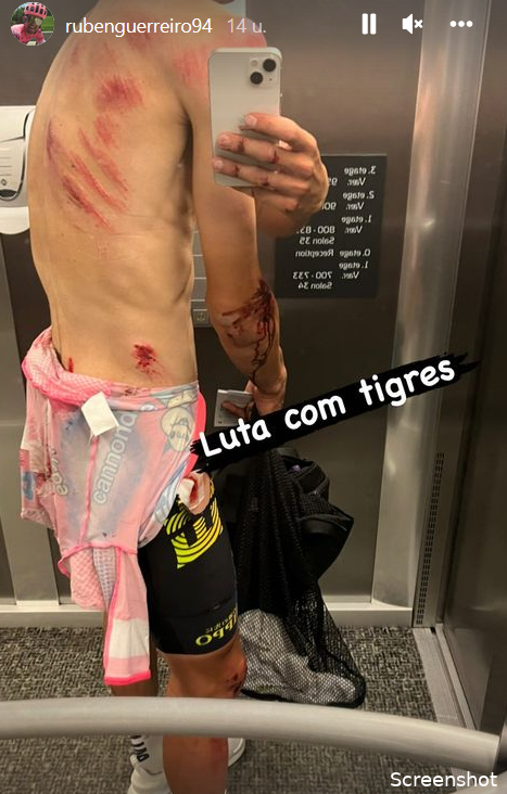 Gehavende Guerreiro na hectische tweede Tourrit, Martínez en O'Connor ten val gekomen