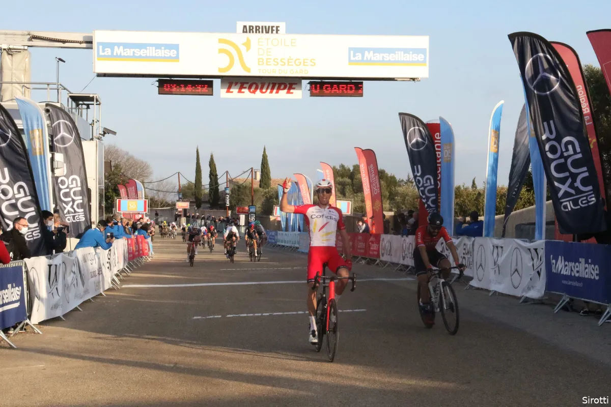 Laporte wint eerste etappe Étoile de Bessèges, Van Poppel tiende