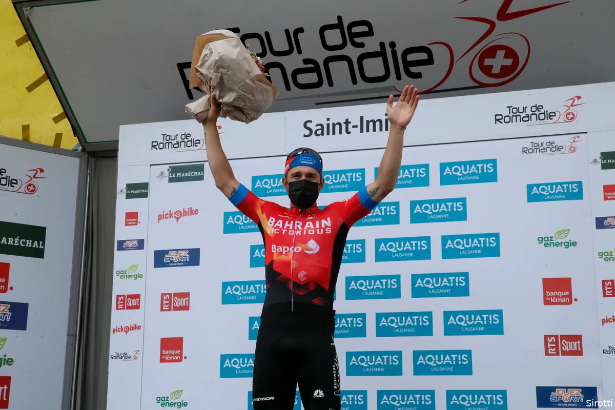 Colbrelli wint bergrit Ronde van Romandië in sprint van uitgedunde groep