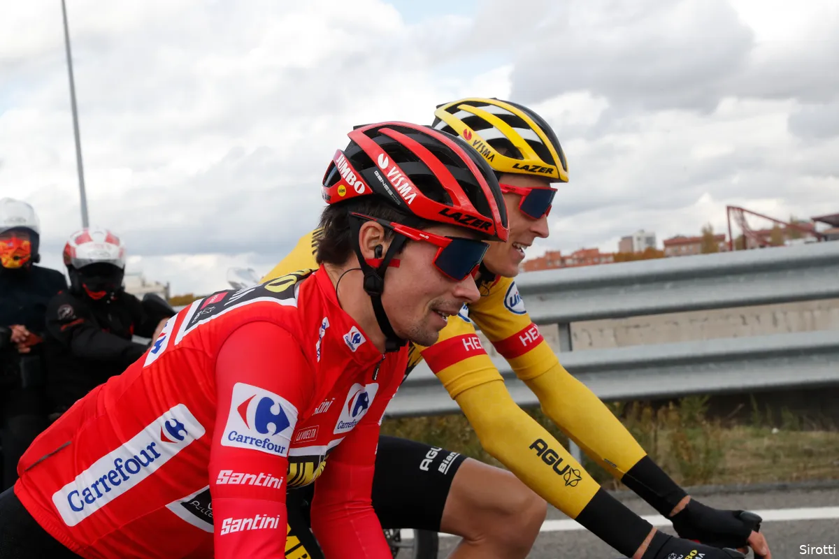 Roglic niet betrokken bij valpartij: 'Gesink reed Primoz op dat moment net naar voren'