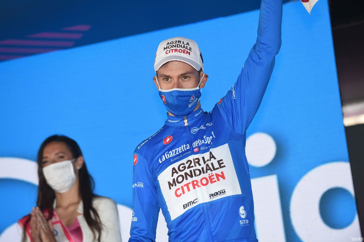 Bouchard stelt bergtrui veilig in Giro: 'Zeldzaam dat een Fransman in Italië wint'