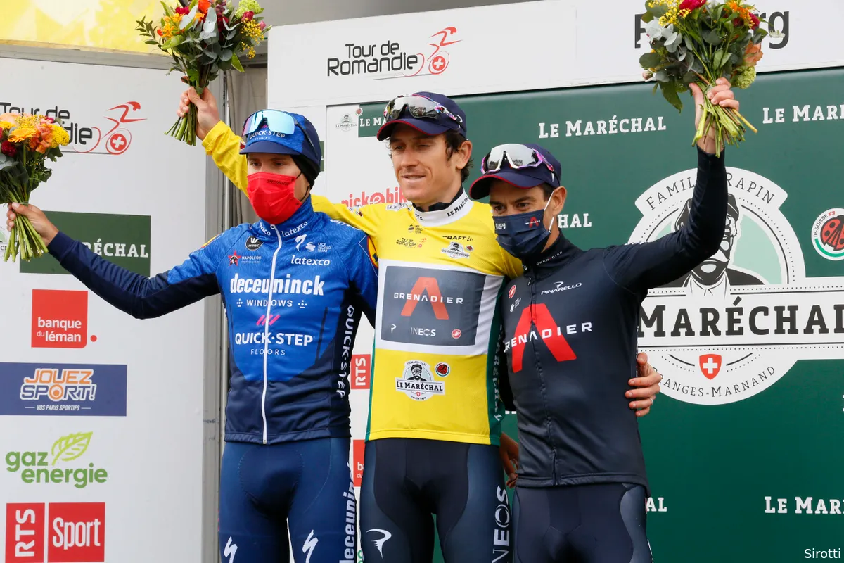 Thomas neemt sportieve revanche in Romandië met eindzege, slotrit naar Cavagna