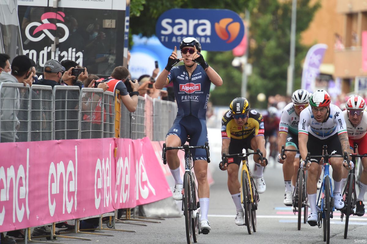 Merlier snelt naar sprintzege in Giro d'Italia,  Groenewegen vierde