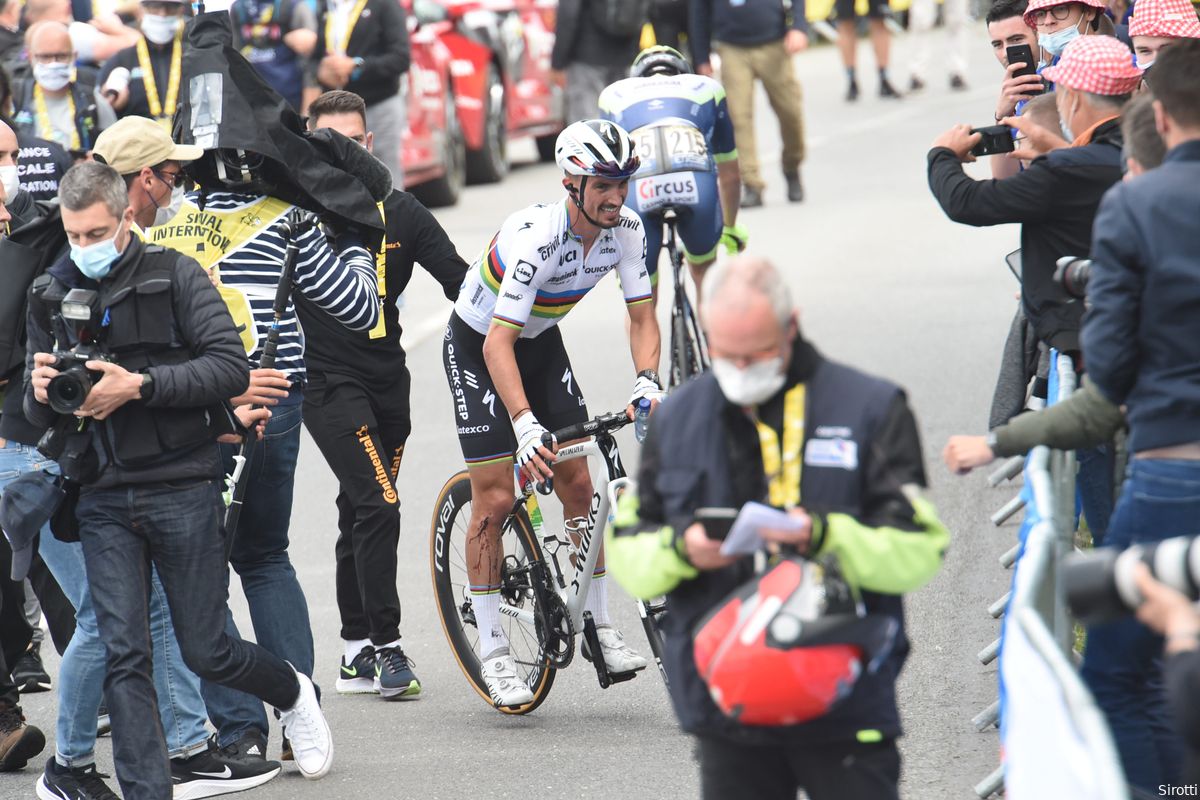 Alaphilippe op tweede rustdag: 'Het is al een heel zware Tour de France geweest'