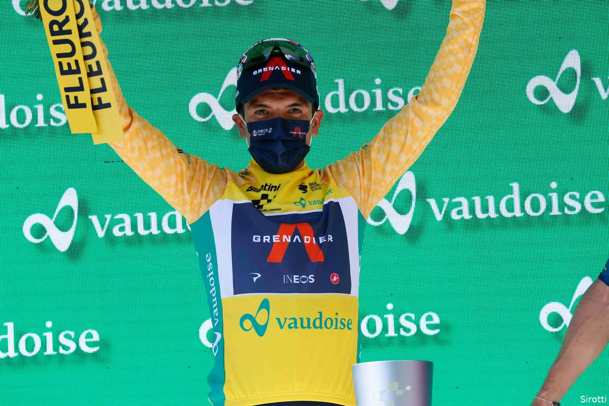 Carapaz blij met eindzege in Zwitserland: 'Was één van mijn hoofddoelen'