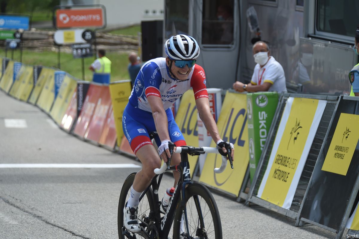 Gaudu wachtte sprint niet af in Dauphiné: 'Ik wilde liever mijn benen testen in de aanval'
