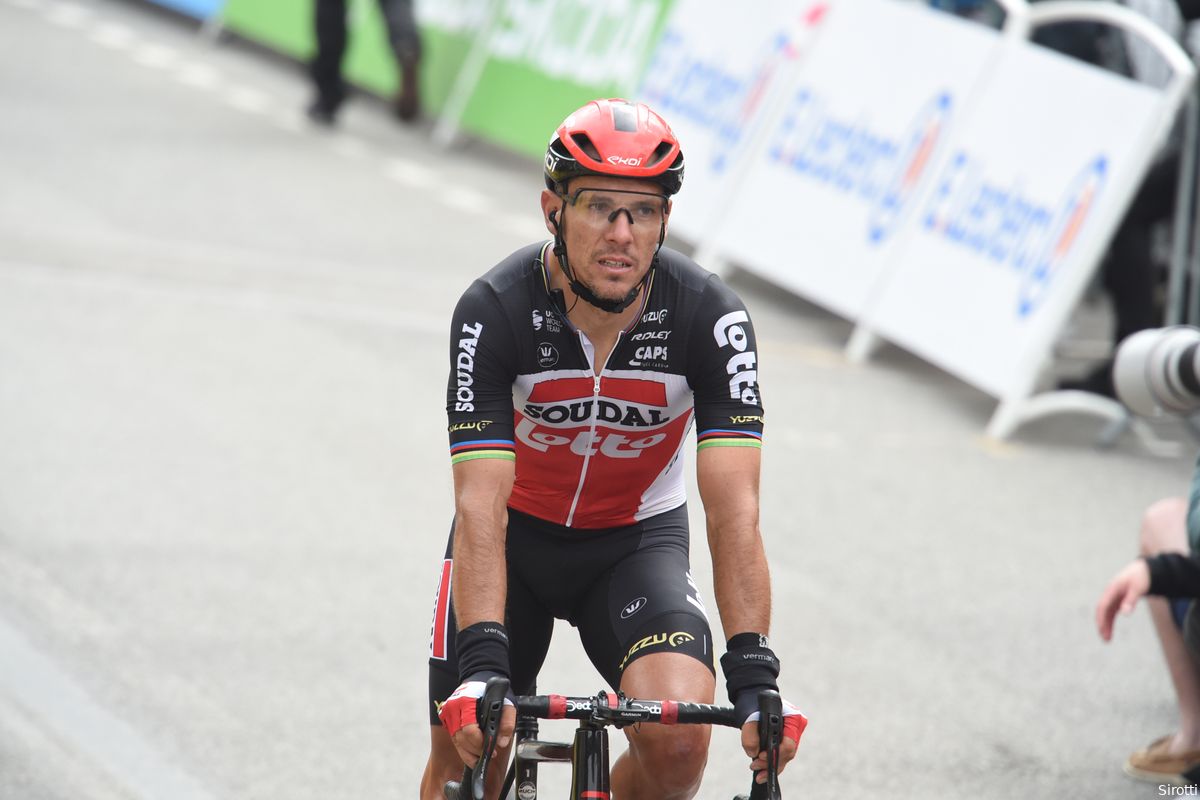 Gilbert vreest natte Parijs-Roubaix: 'Weer kan nog veranderen, daar duim ik voor'