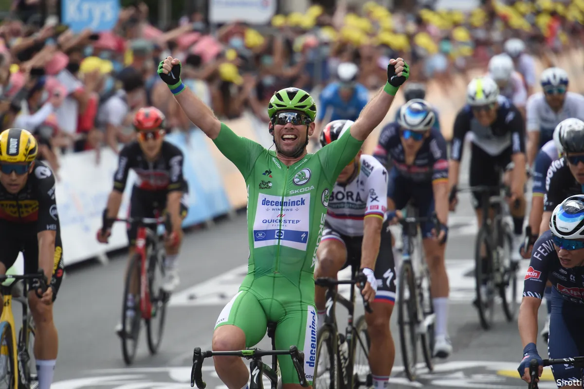 Cavendish knalt naar 32e Tourrit in carrière, Van der Poel behoudt gele trui