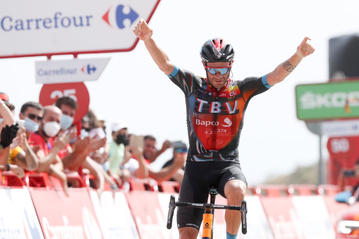 Caruso pakt prachtige overwinning in Vuelta: 'Laatste klim was zo ongelooflijk lang'