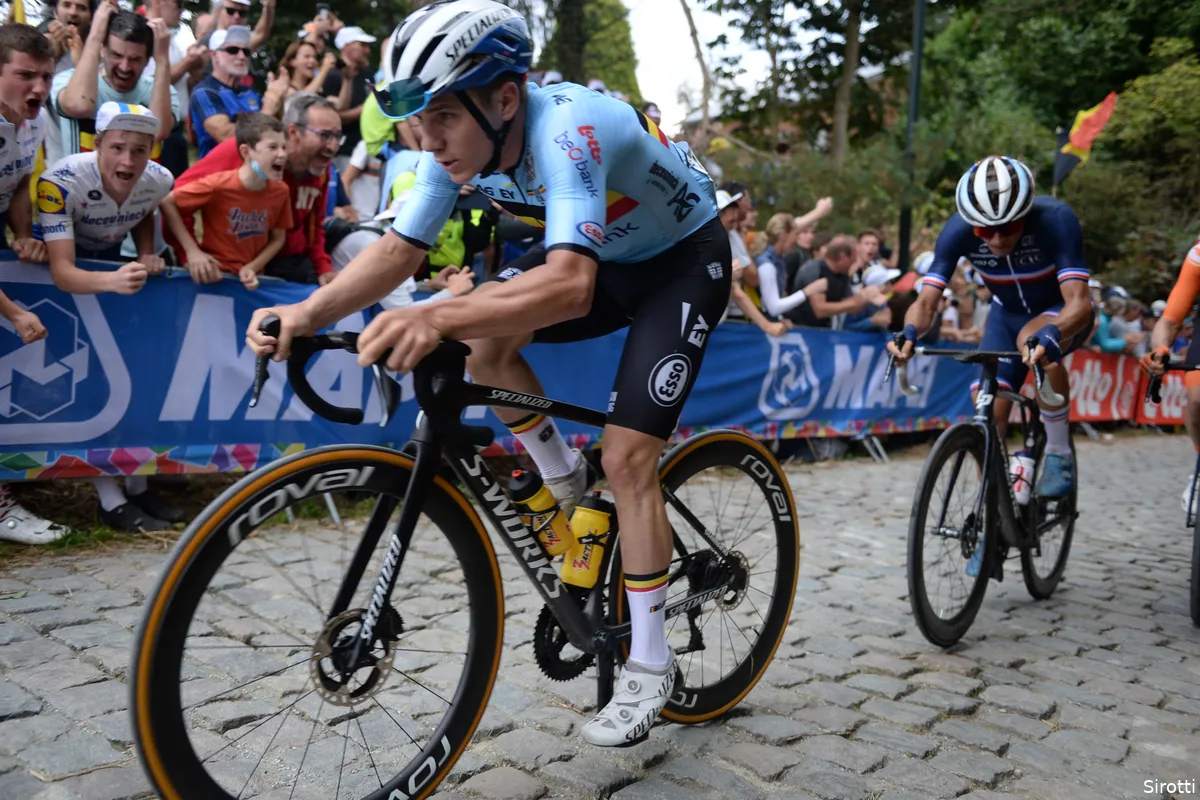 Opvallende uitspraak Lefevere na WK: 'Evenepoel heeft in dienst van Alaphilippe gereden'