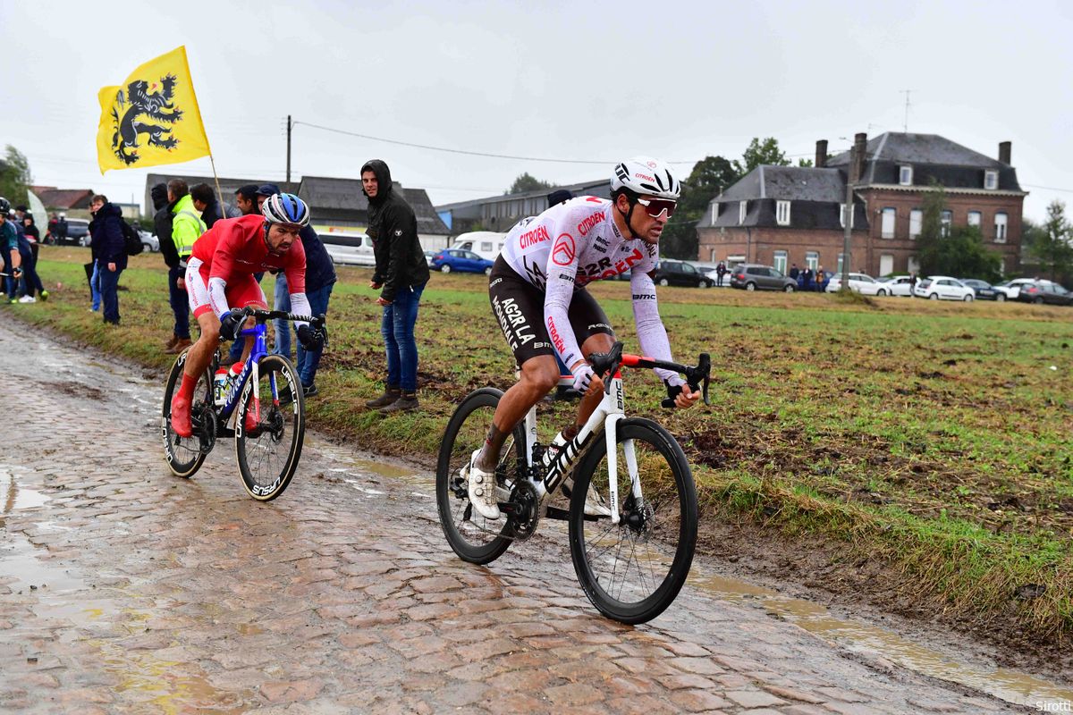Ex-winnaar Van Avermaet niet op herhaling in Roubaix: 'Heb veel moeten overgeven'