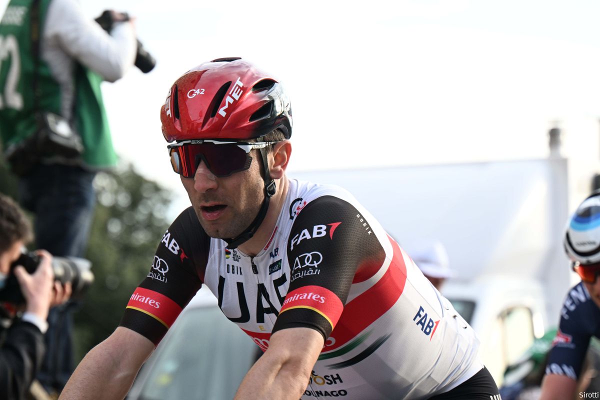 Ulissi (derde) rijdt zich in vorm voor Giro d'Italia: 'Helaas waren er twee net iets sterker'