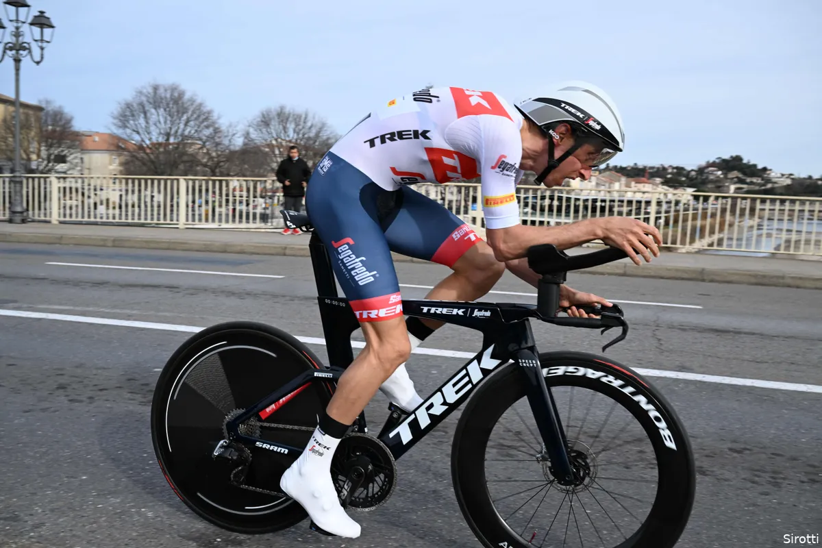 Mollema verklaart knappe tweede plaats achter Ganna: 'Ik heb een goede inspanning van drie minuten'