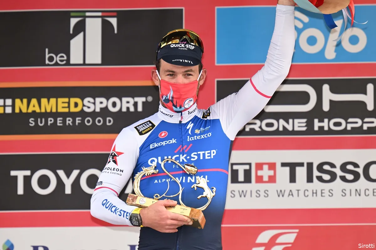 Cavendish blij met zege én Mørkøv: 'Solide sprinttrein dit seizoen vaak op pad met Jakobsen'