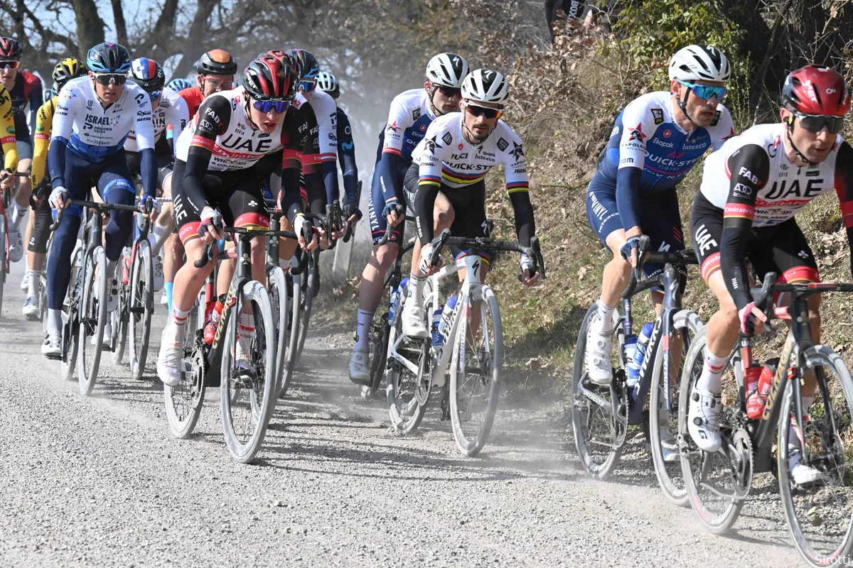 julian alaphilippe tadej pogacar strade bianche