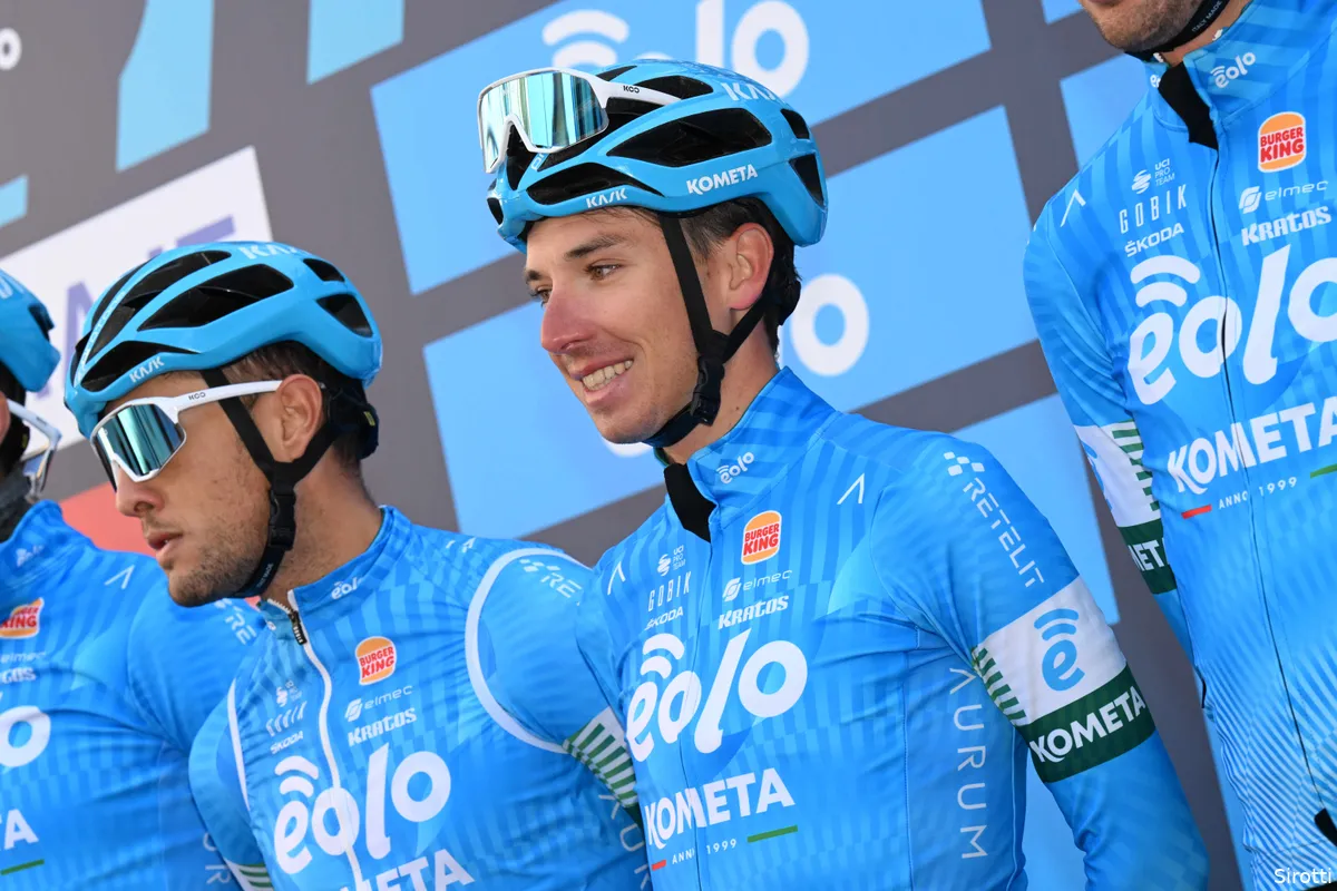 EOLO-Kometa met jonge kopmannen Fortunato en Albanese naar Giro