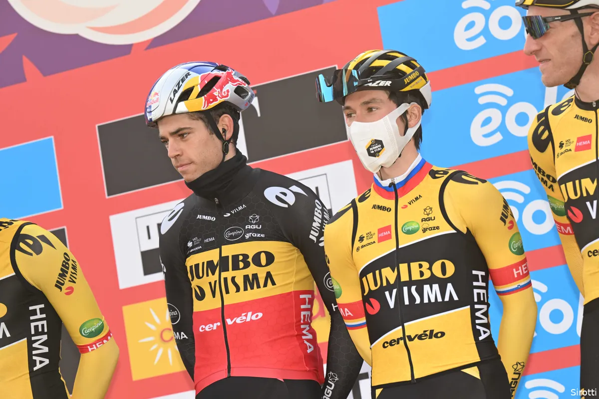 Definitief geen Roglic in de Ardennen, Van Aert wel in Luik-Bastenaken-Luik