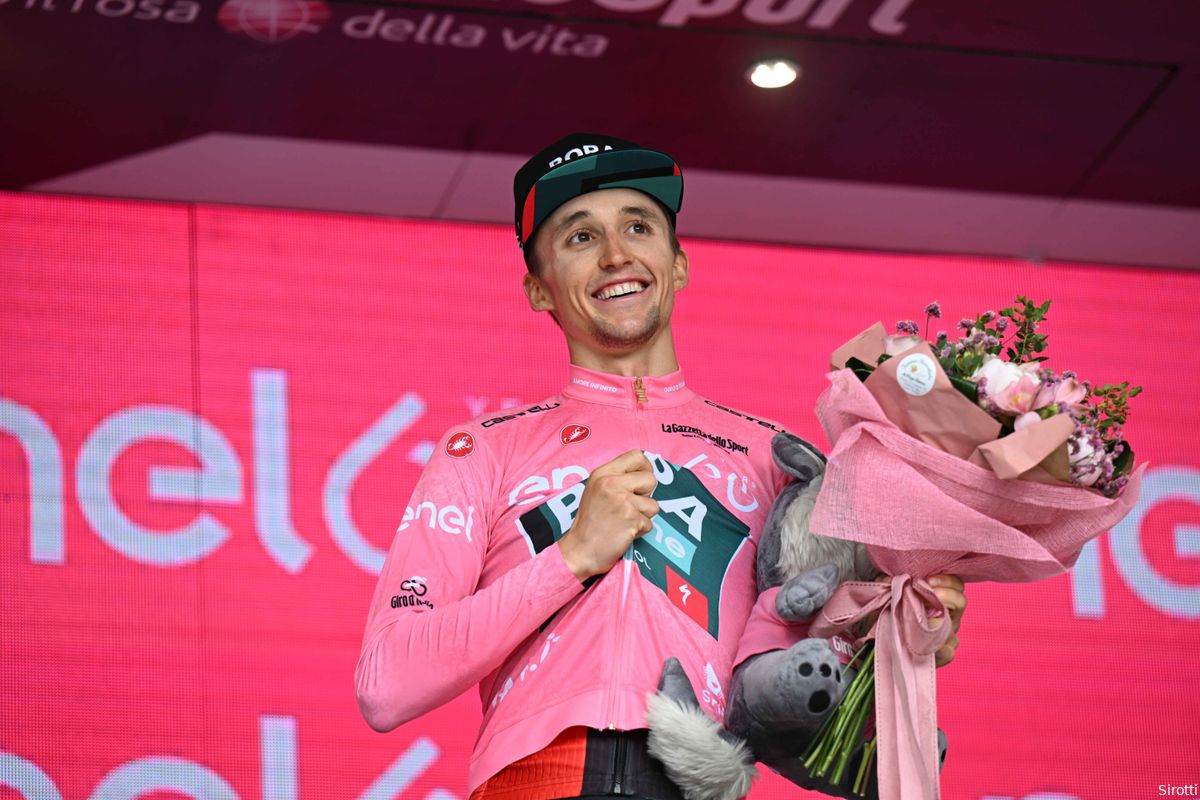 Hindley en BORA wachtten hele Giro op laatste klim: 'Energie gespaard, dit was de cruciale etappe'