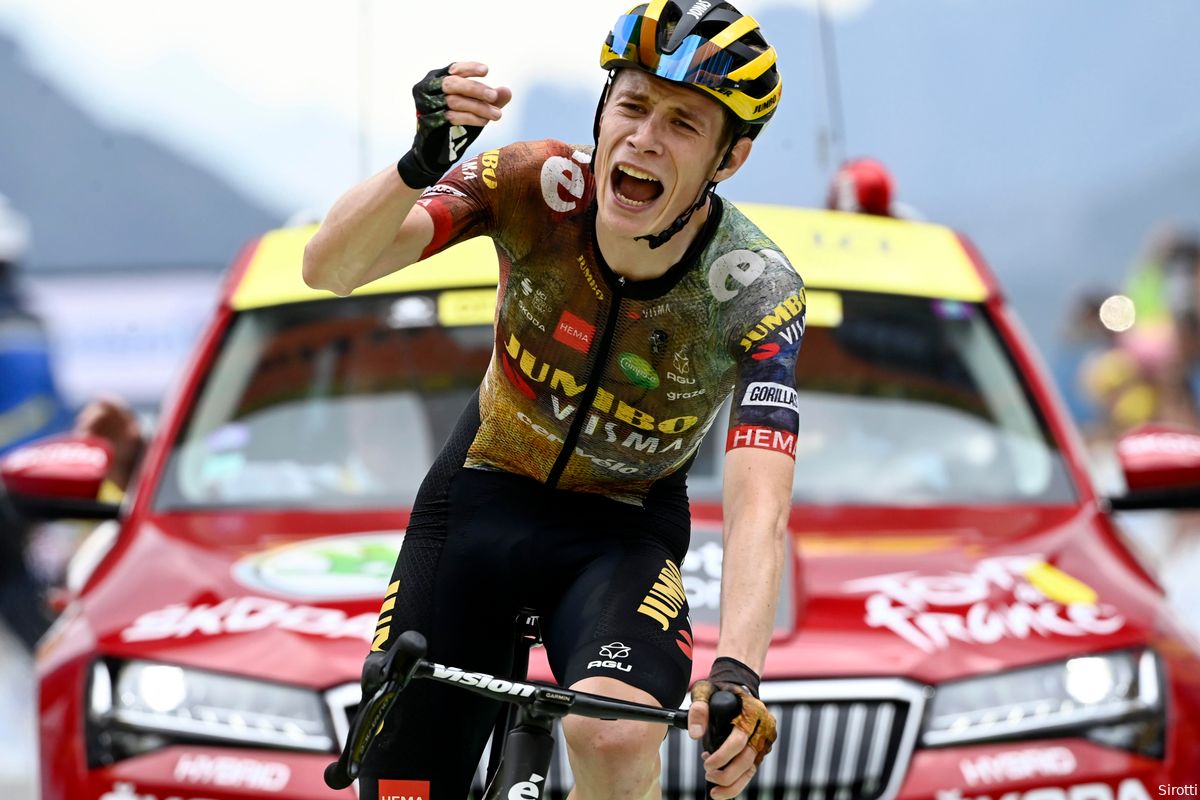 Jonas Vingegaard zet Tour op z'n kop en slaat Pogacar op de kin in elfde etappe Tour de France