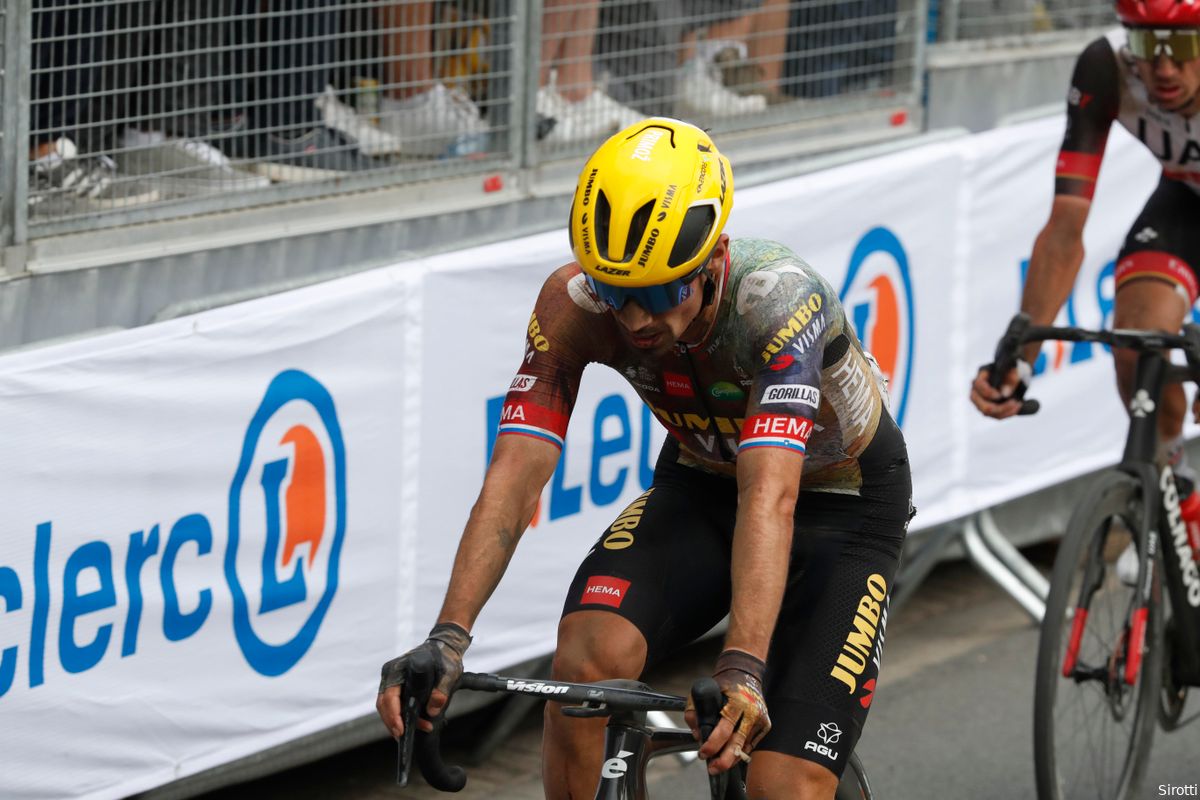 Roglic na crash van start in zesde Touretappe: 'Twee minuten aan de broek, maar gaan ons herpakken'