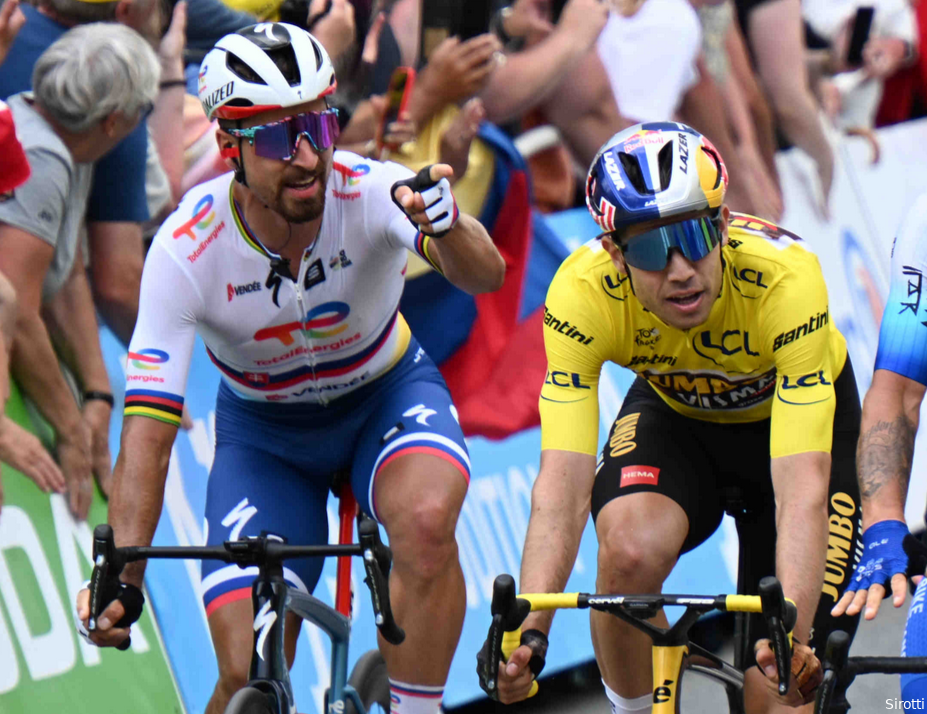 Sagan ziet Van Aert 'nieuw level' bereiken: 'Hij kan voor de gele trui gaan in de Tour de France'