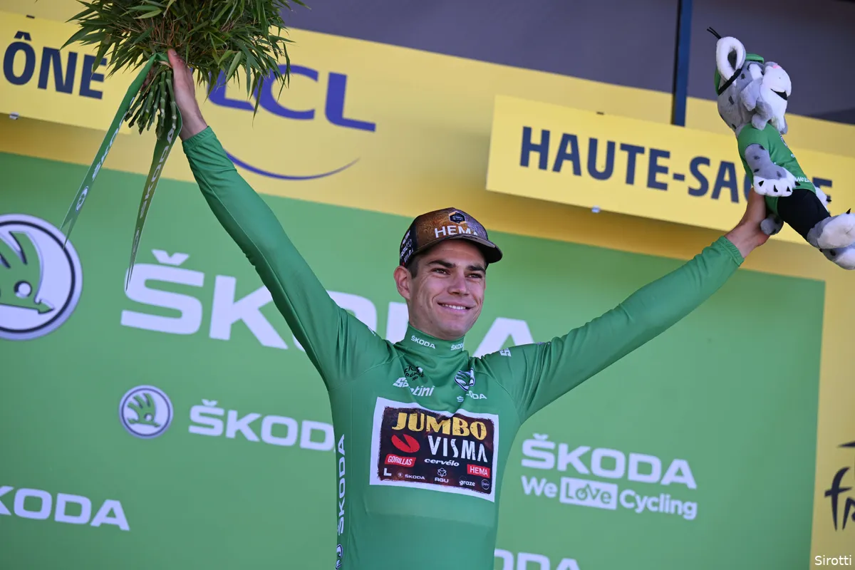 Van Aert zag sterke Vingegaard en Roglic: 'Ik zie het niet zo negatief in'