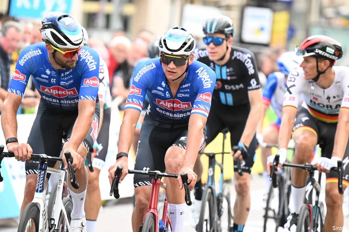 Lekke band nekt Van der Poel in Druivenkoers, maar Nederlander fietst daarna nog wel 65 kilometer naar huis