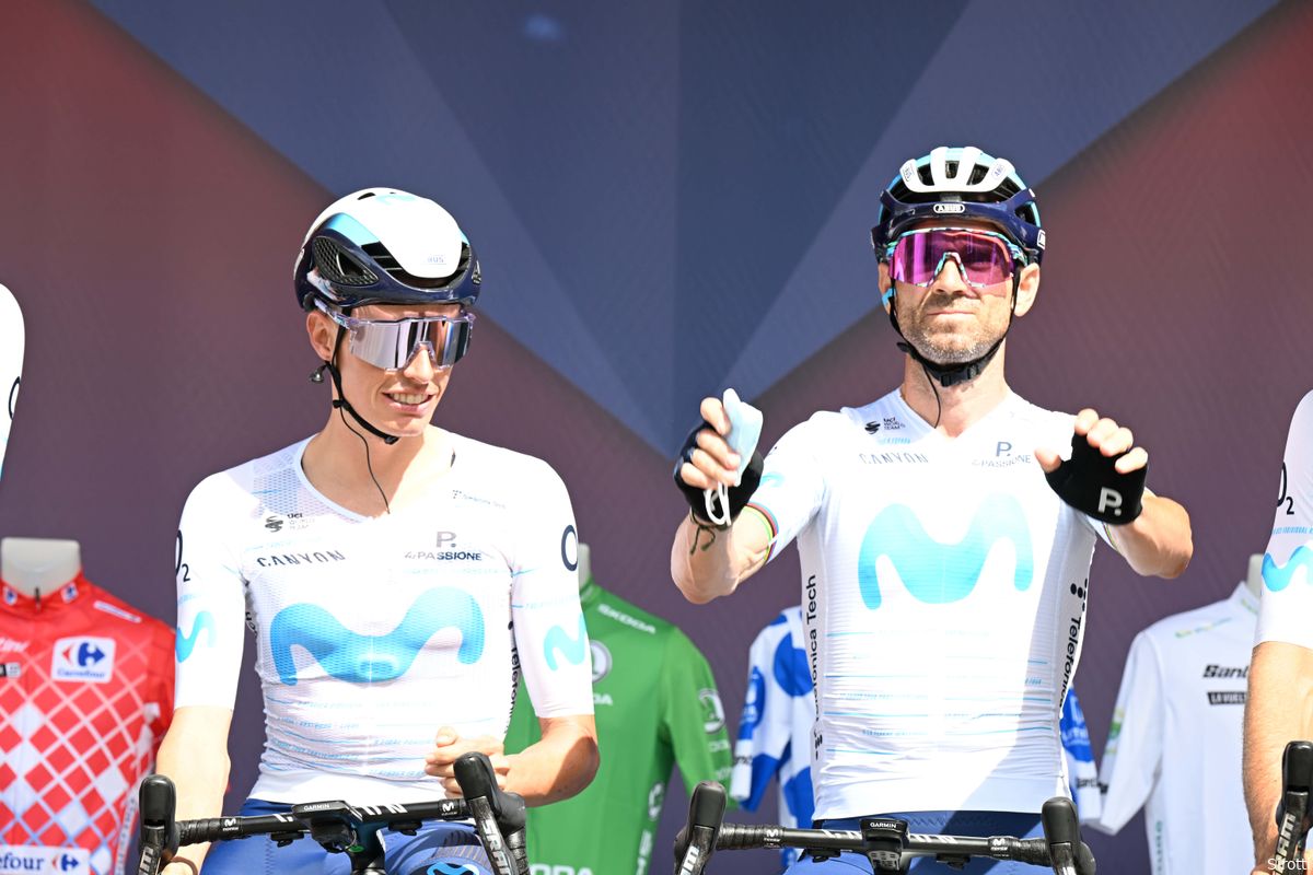Valverde wil nog een keer vlammen in laatste Vuelta: 'Maar het klassement van Mas gaat voor'