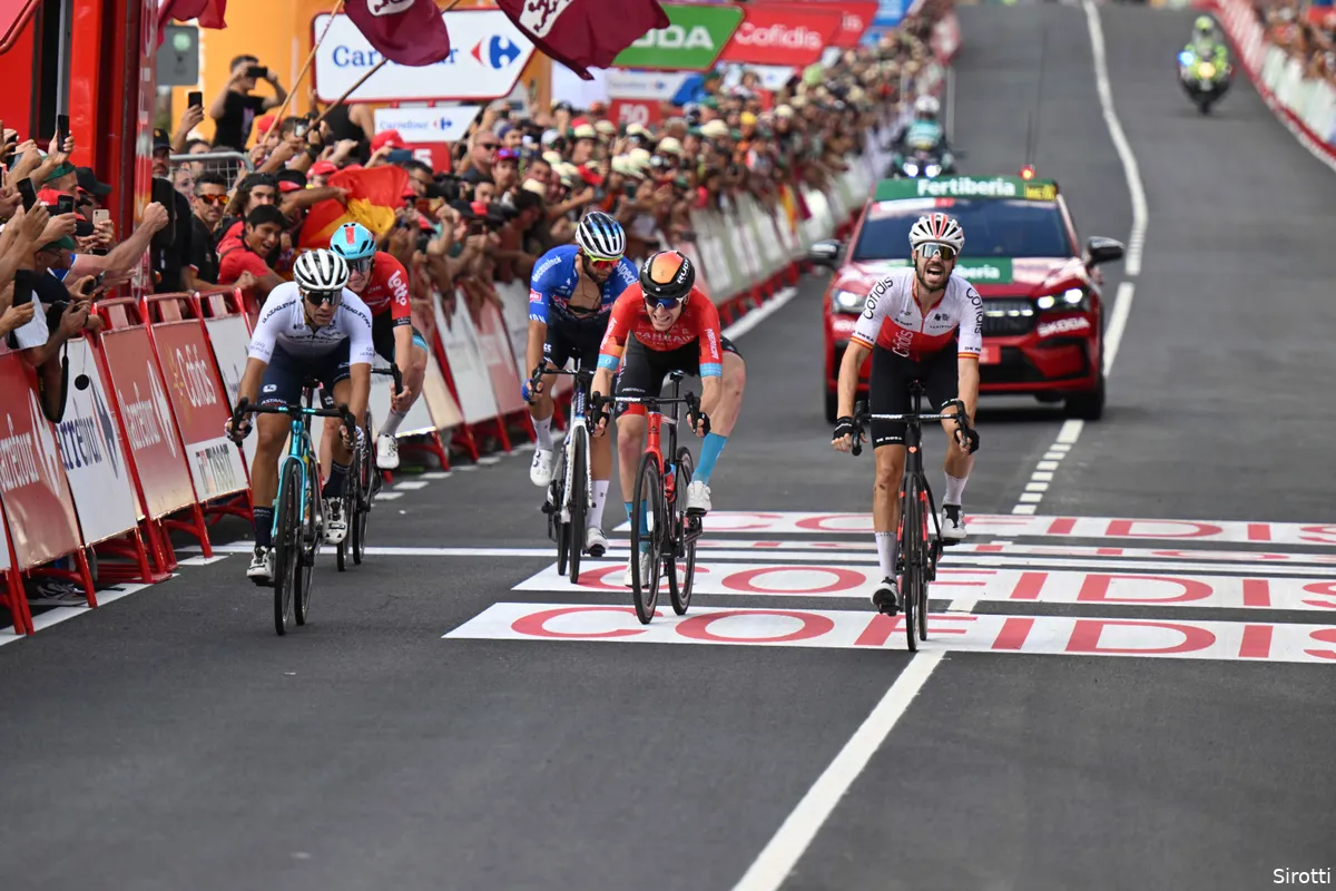 Battistella loopt ritzege nipt mis: 'Reed een goede sprint, maar Herrada was sneller'