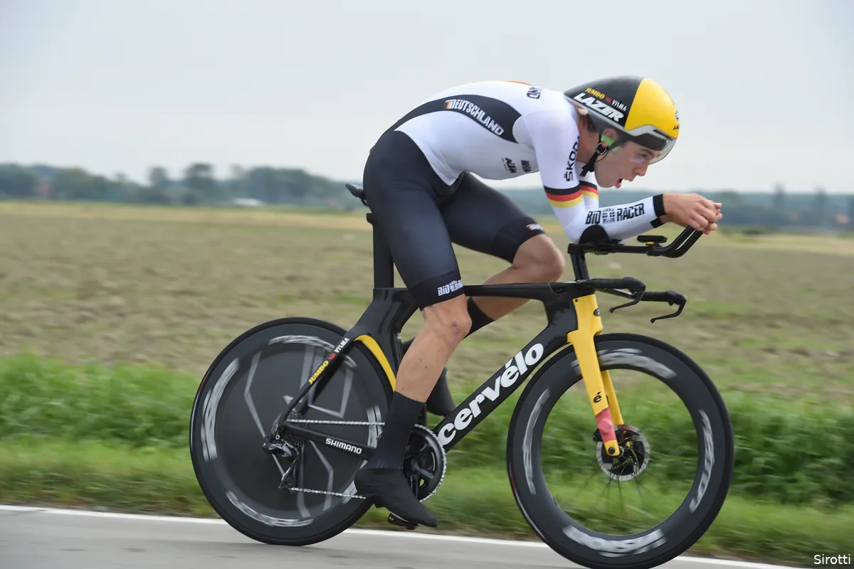 Hessmann (Jumbo-Visma) na vijfde plek in tijdrit WK beloften: 'Er zijn dingen die beter kunnen'