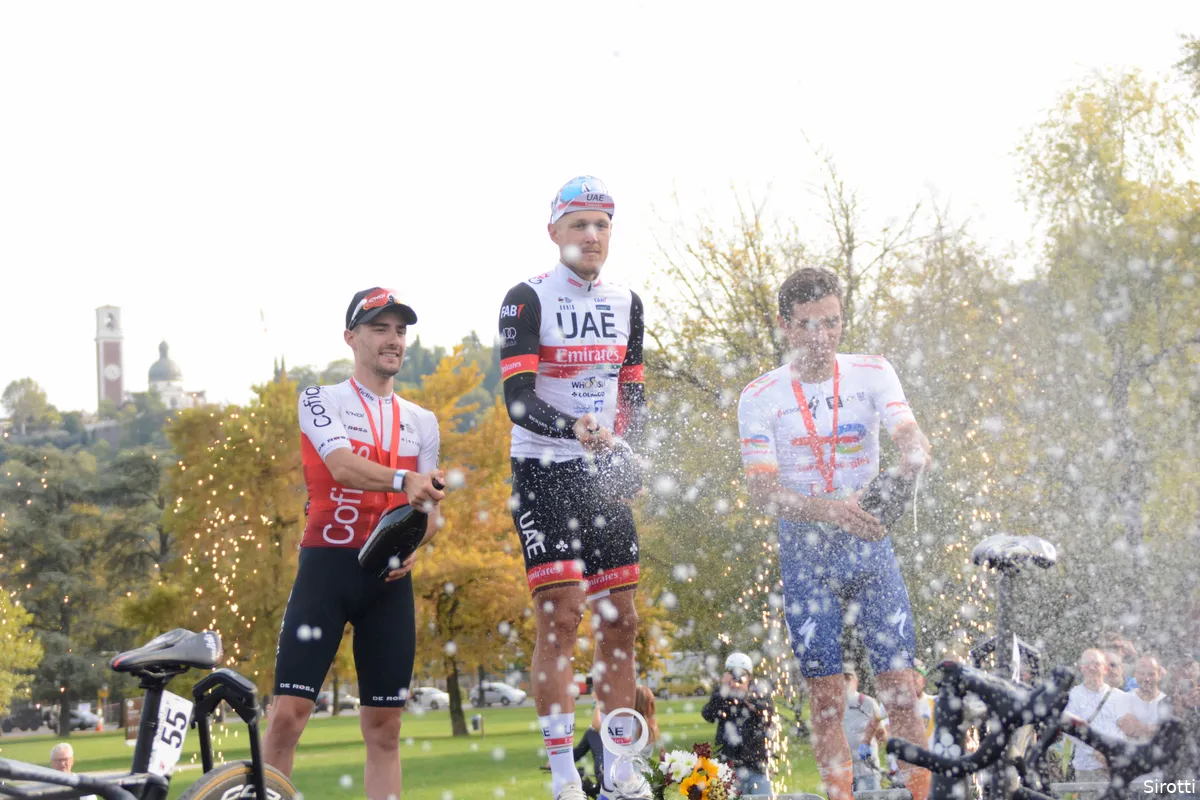 Trentin tevreden met overwinning in Giro del Vento: 'De tweede plaats van vorig jaar ergerde me'