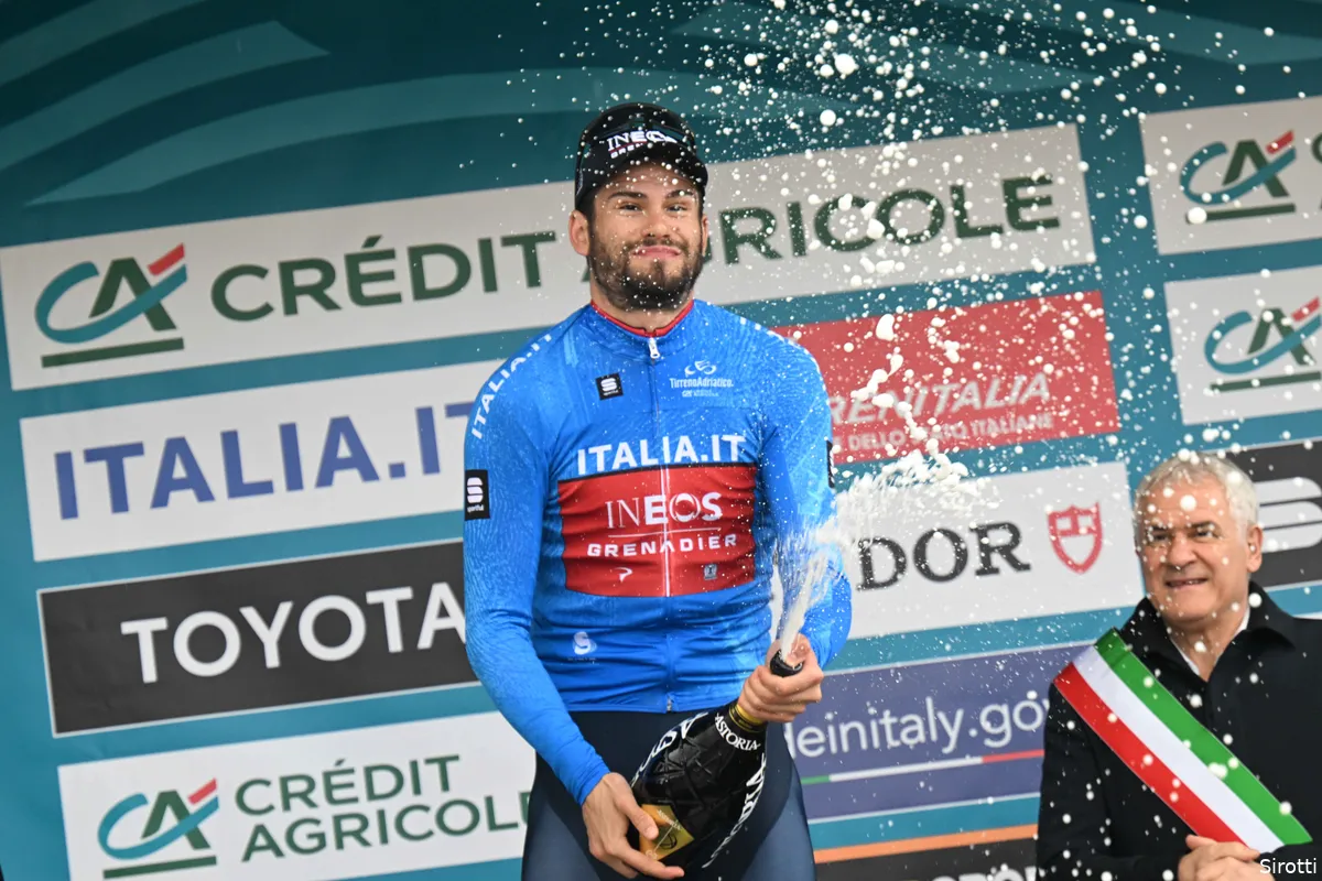 Ganna gaat leiderstrui Tirreno-Adriatico niet verdedigen: 'Misschien beter als ik hem verlies'