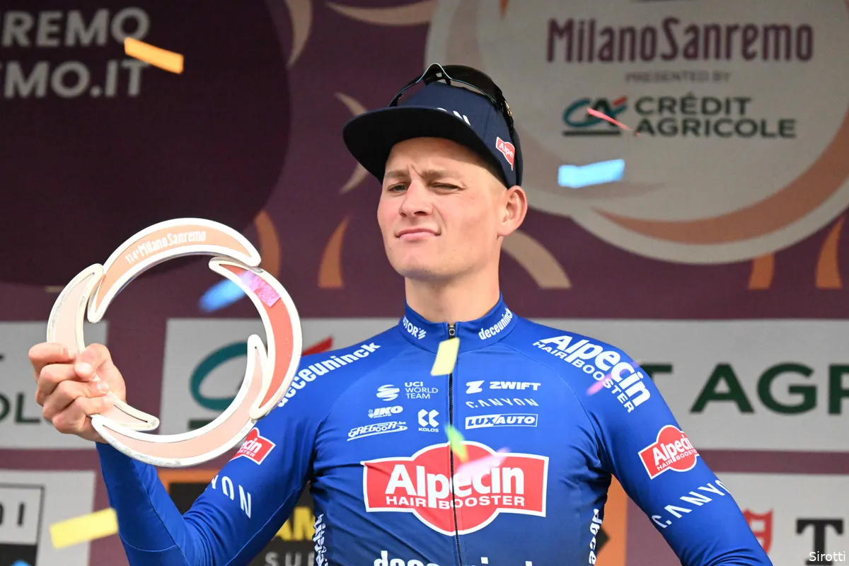'Dit is een speciale': Il Fenomeno Van der Poel dolgelukkig na zege in Milaan-Sanremo