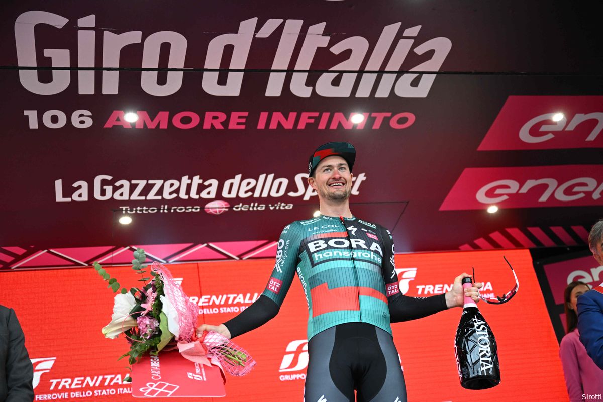Nico Denz kan geluk niet op na Giro-overwinning: 'Zag alleen maar monsters om me heen'