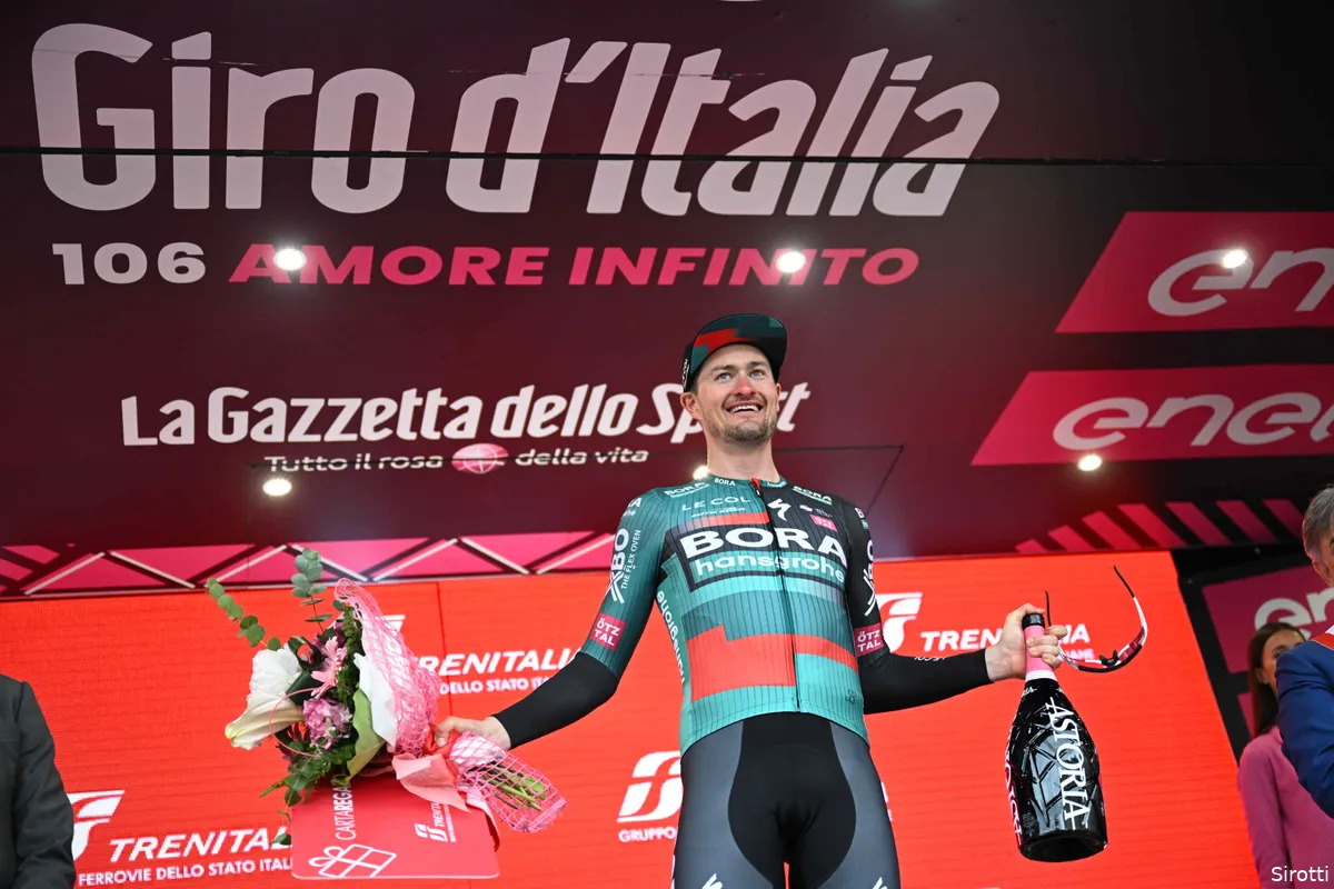 Nico Denz kan geluk niet op na Giro-overwinning: 'Zag alleen maar monsters om me heen'