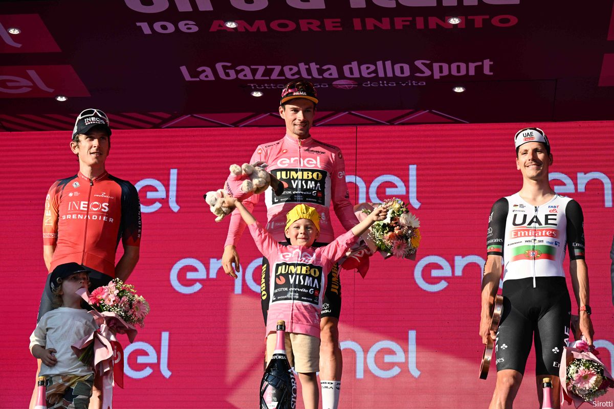 Het podium van de Giro d'Italia 2023: tips van Pogacar, twijfels over de leeftijd en 'ik wil gewoon lol hebben'