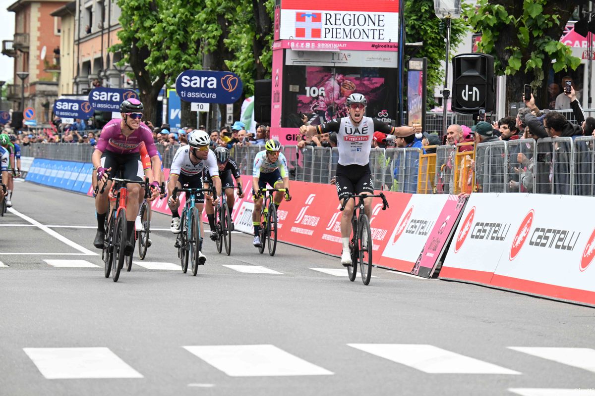 Zowel Ackermann als Milan juichend over de meet, maar Duitser wint in Giro; Geoghegan Hart uit koers