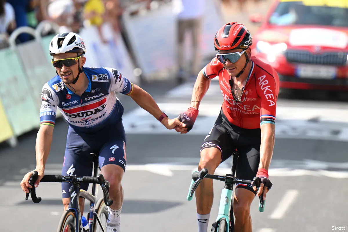 Alaphilippe baalt dat hij niet de benen heeft voor ritzege, O'Connor teleurgesteld