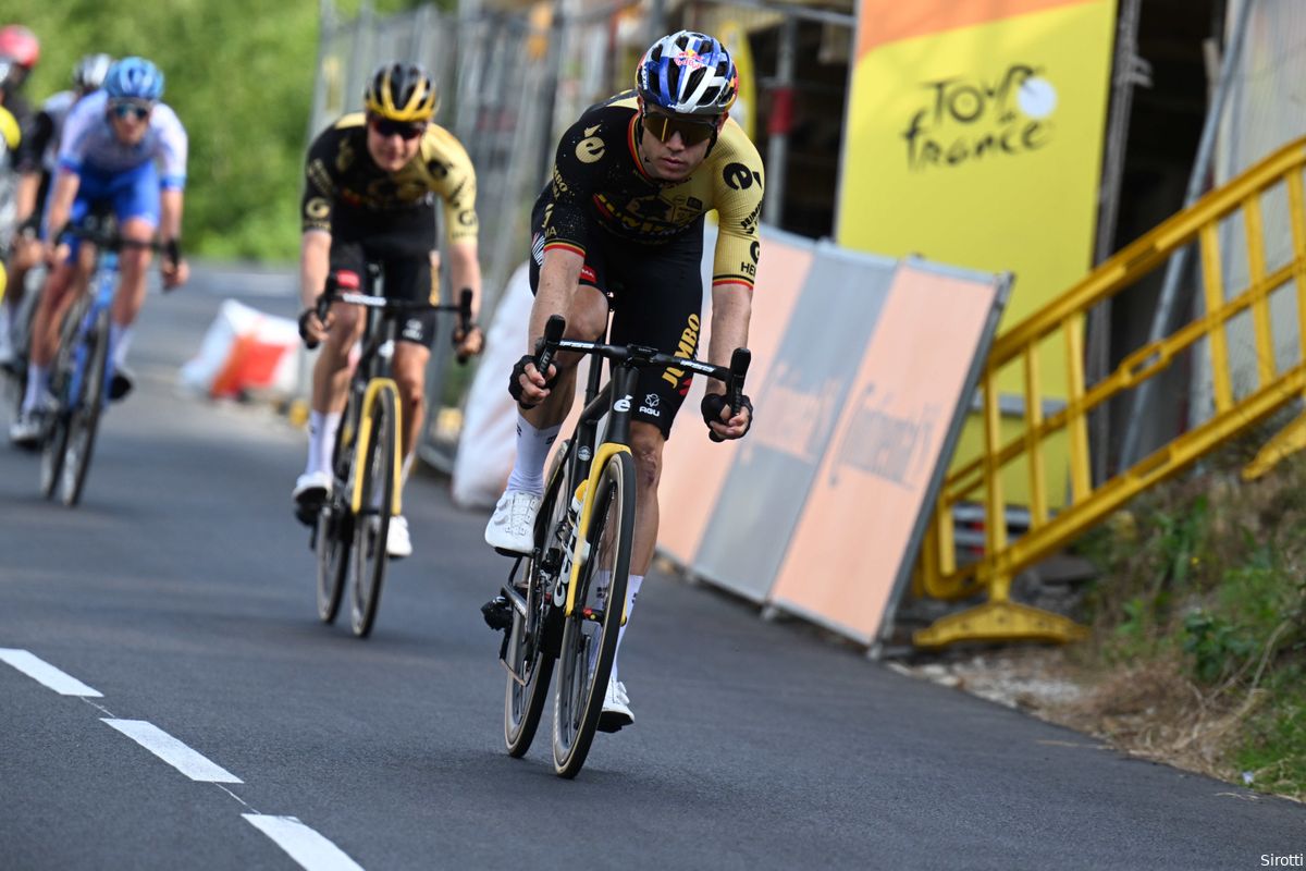 Wout van Aert fights his way to second place on Mont-Blanc: 