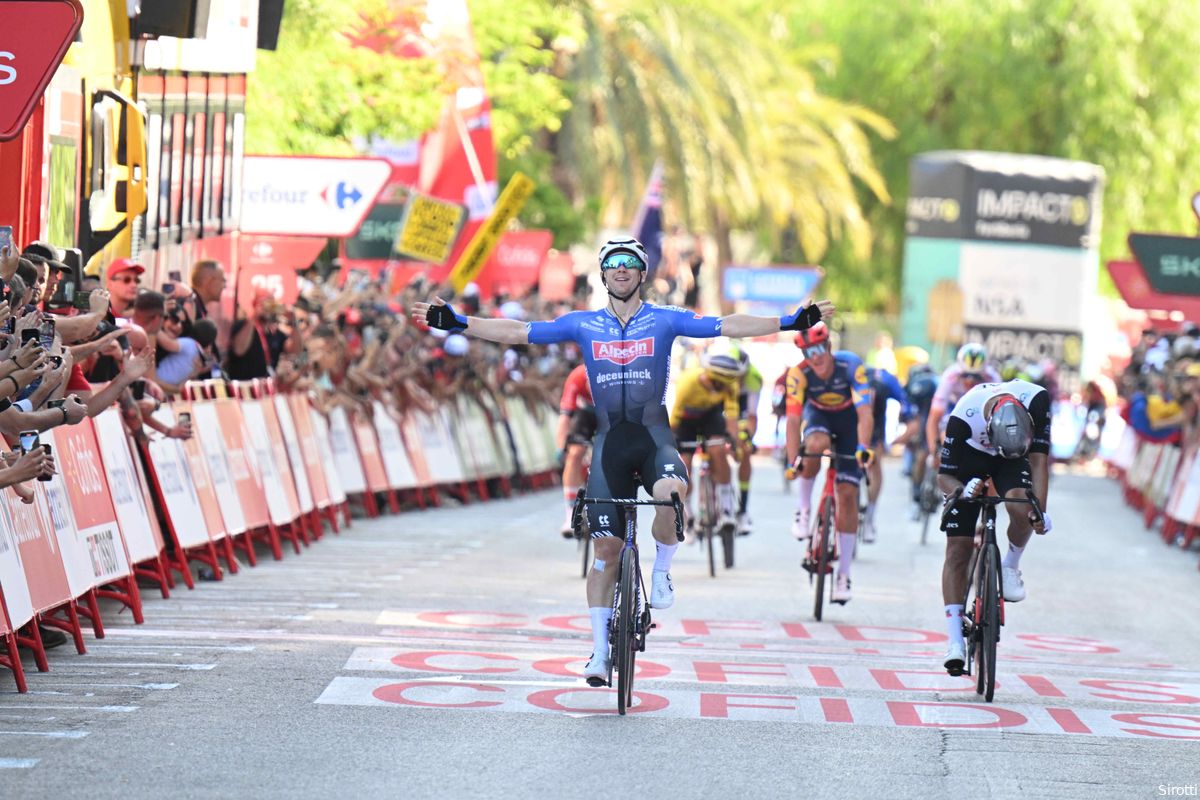 Groves klopt Molano in vierde etappe Vuelta, Marijn van den Berg gaat in volle finale onderuit