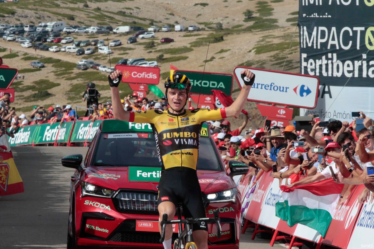 Killer bees steken stevig: Kuss wint bergop in de Vuelta, Roglic en Vingegaard rijden rivalen op afstand