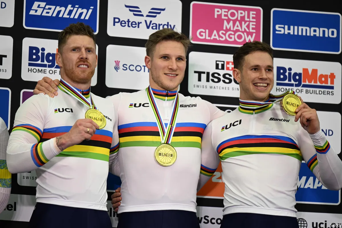 Bullet Train is back! Lavreysen, Hoogland en Van den Berg heroveren de wereldtitel teamsprint