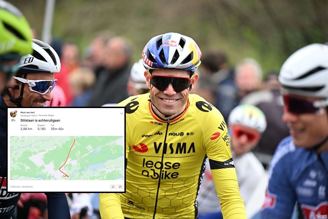 Van Aert updates fans on Strava, Plugge discusses Belgian's comeback: "Making plans is for when he's back on the bike"