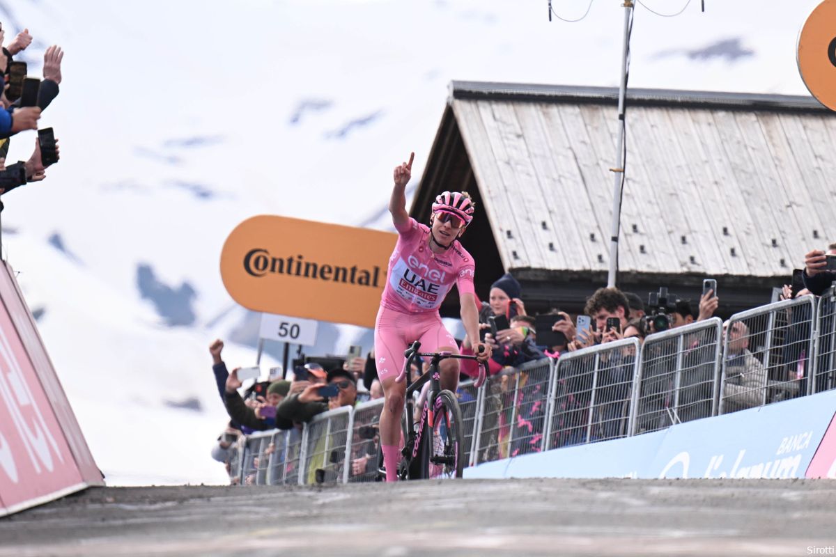 Pogacar realiseert nummertje voor de geschiedenisboeken in Giro-koninginnenrit, ook Arensman maakt indruk