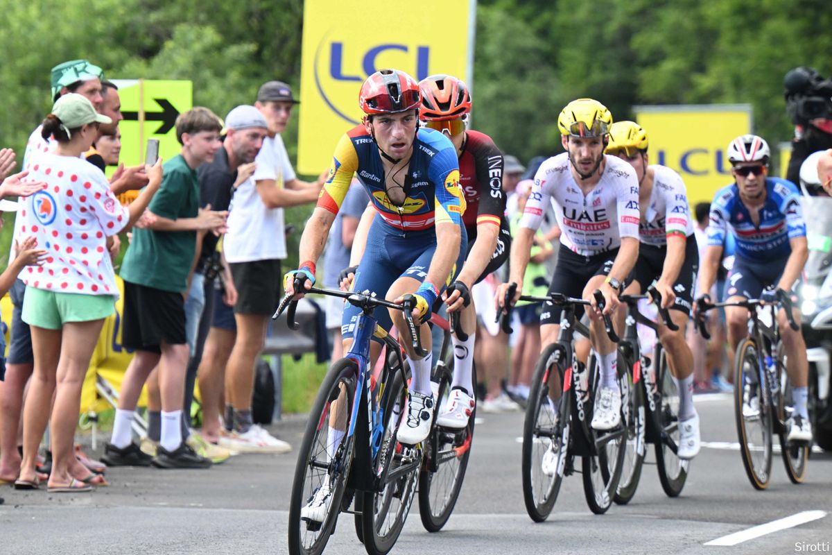 Achter de vier kleppers dienen Rodriguez, Ciccone en UAE-knechten zich aan voor gevecht om Tour top vijf