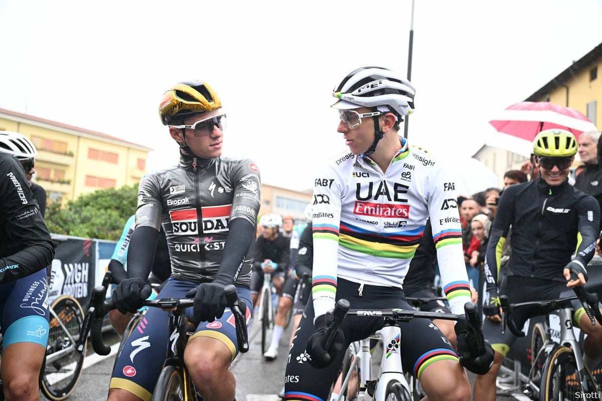 Pogacar, Pidcock and Evenepoel look ahead to a chaotic day in Italy: "It's just rain, nothing special"