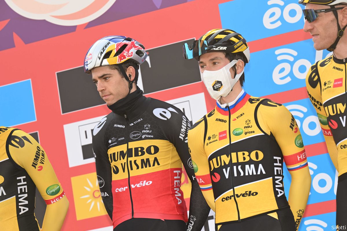 Definitief geen Roglic in de Ardennen, Van Aert wel in Luik-Bastenaken-Luik