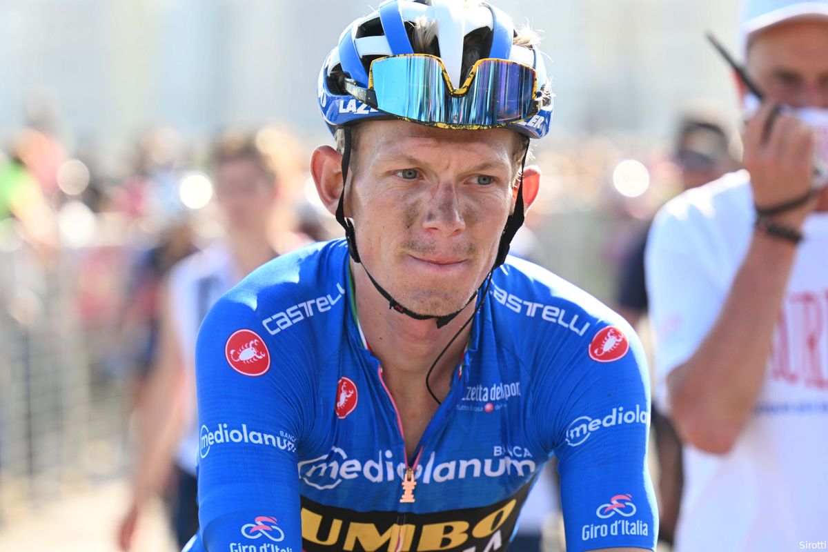 Historisch moment in Giro d'Italia: Koen Bouwman als eerste Nederlander ooit zeker van bergtrui