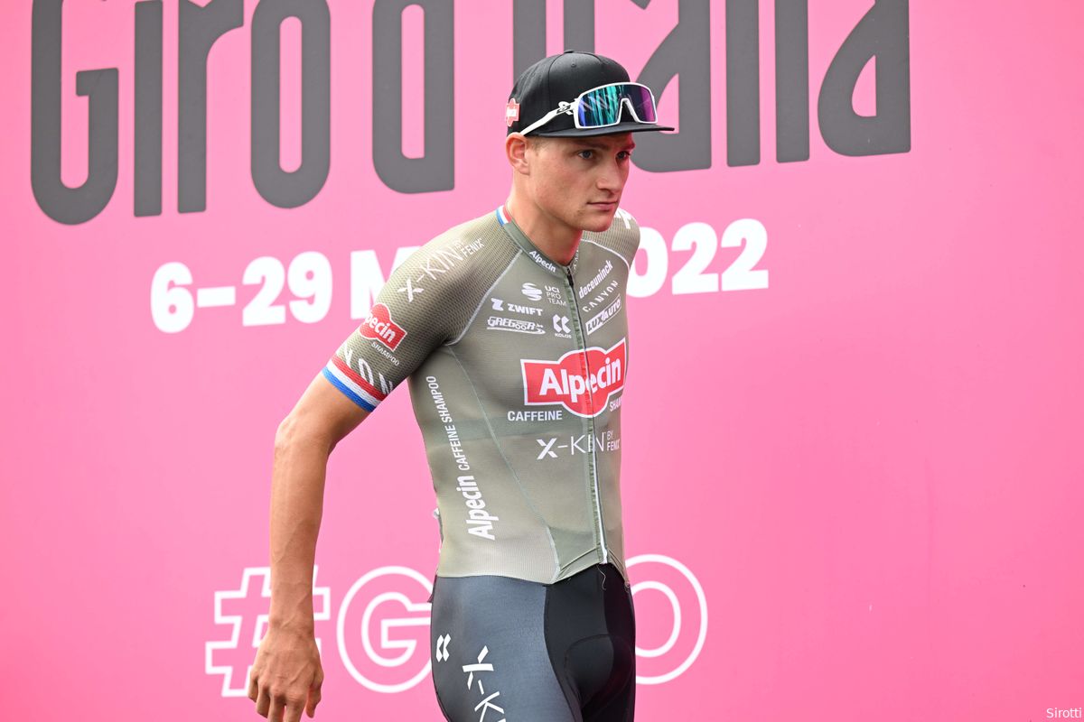 Van der Poel stond erop om Giro uit te rijden: 'Hoop dat het mij in topvorm aan Tour zal doen staan'